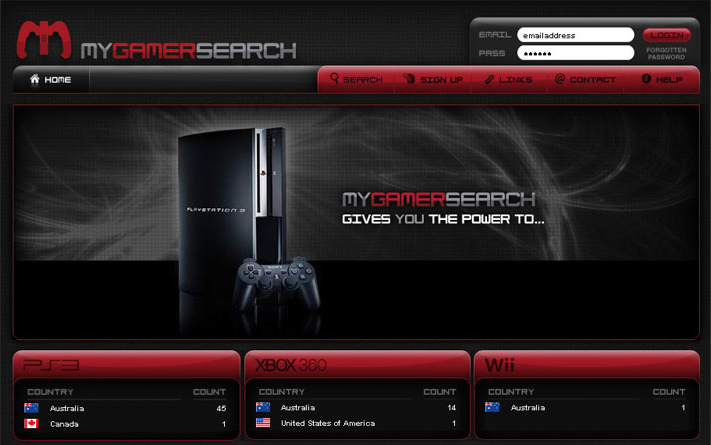 MyGamerSearch.com Website