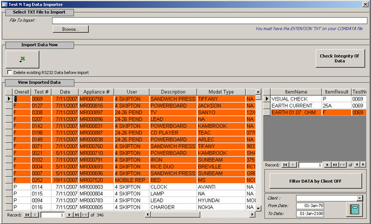 Test N Tag DB
