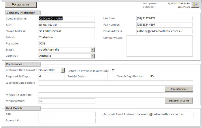 Accounts System